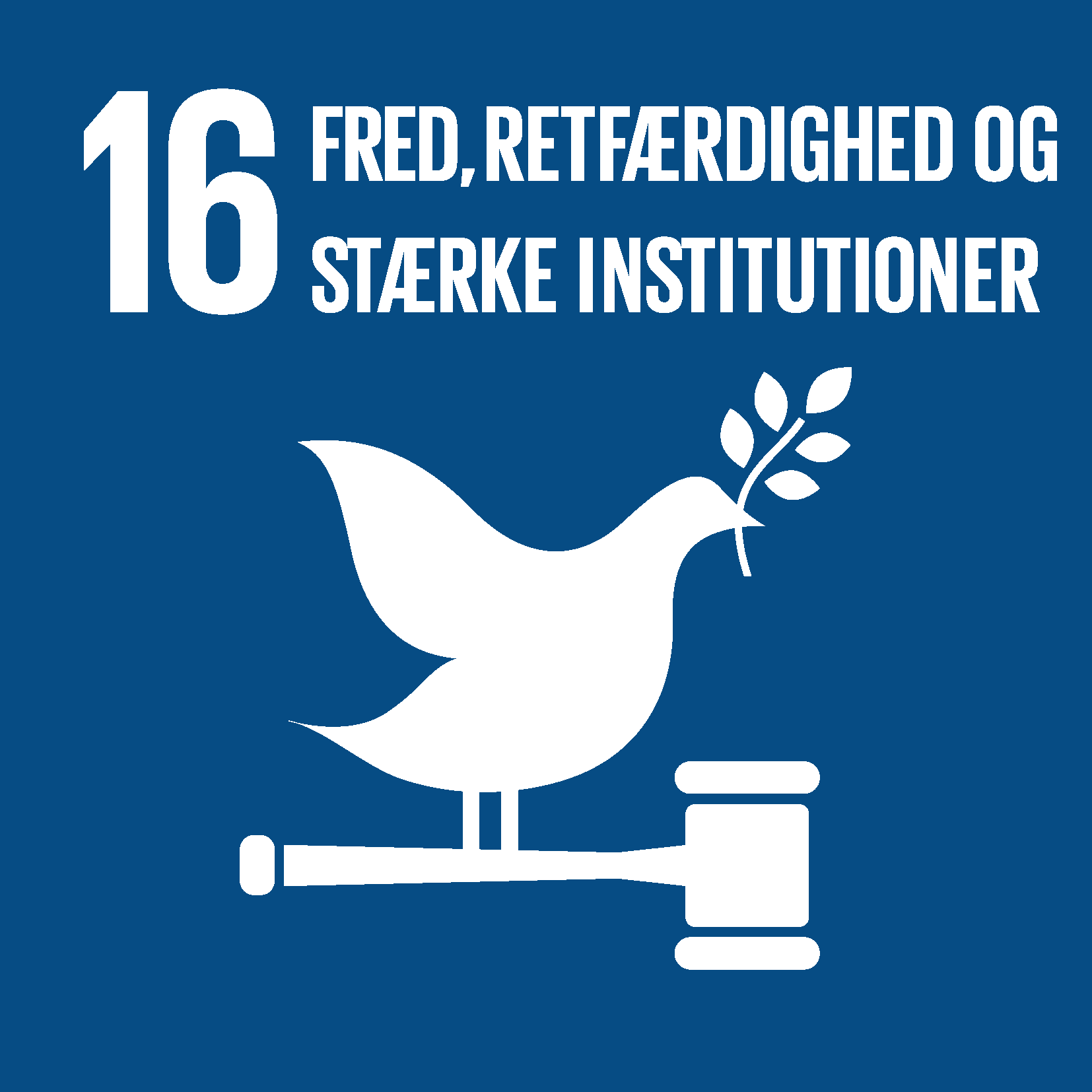 Mål 16 - Fred, retfærdighed og stærke institutioner